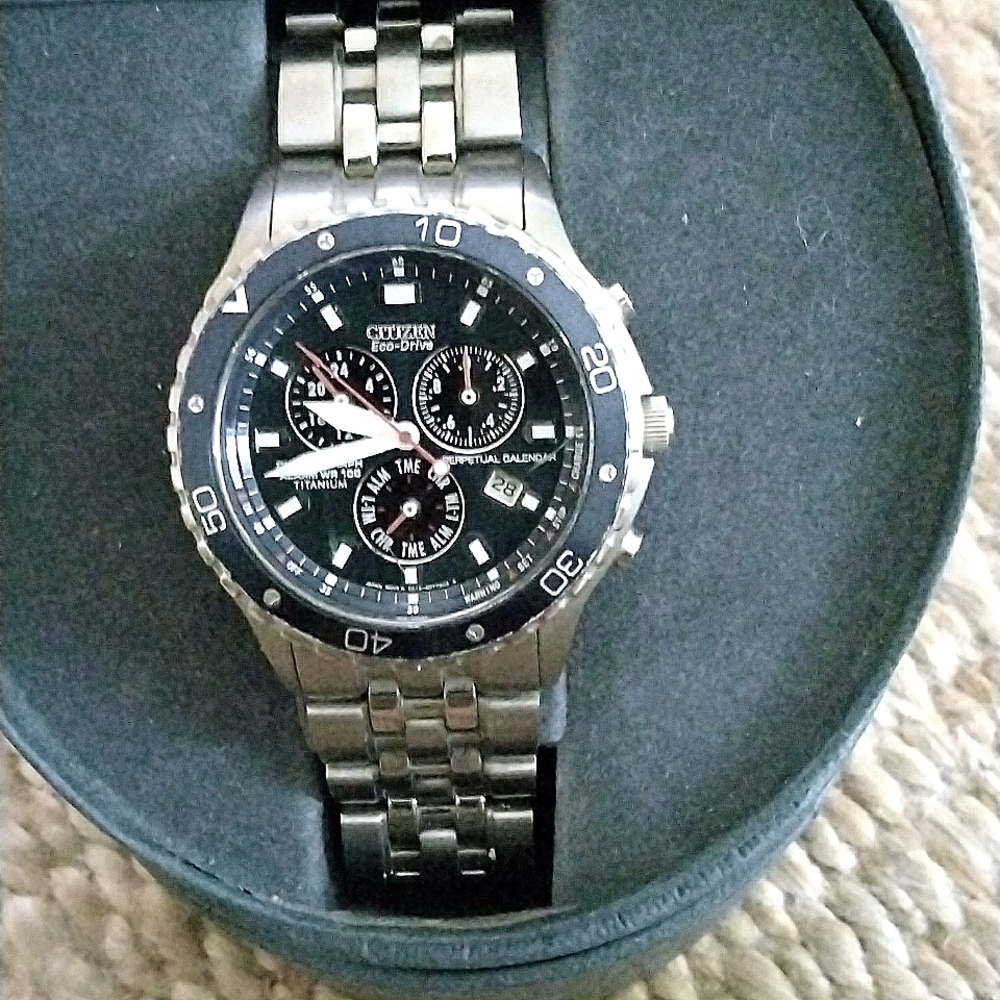Men's Citizen Evo drive Titanium Chronograph Watch